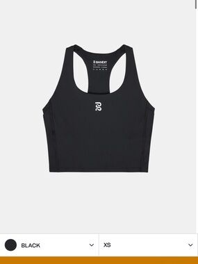 Bandit Women's Black Racerback Crop Sports Bra